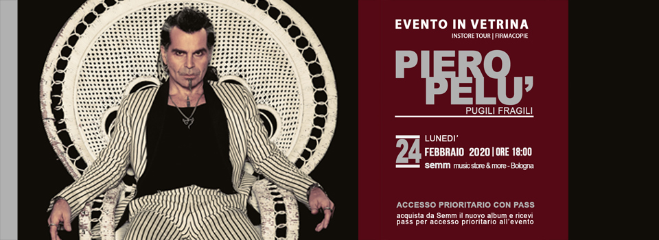 Piero Pelu - Firmacopie album "Pugili Fragili" - Semm music store
